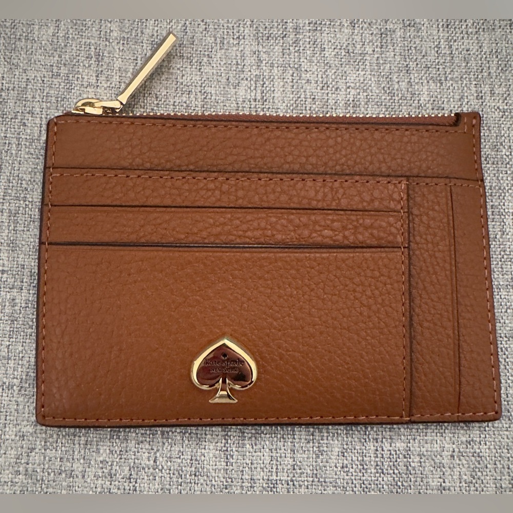 Kate Spade Kayla Large Slim Cardholder Warm Gingerbread NWT